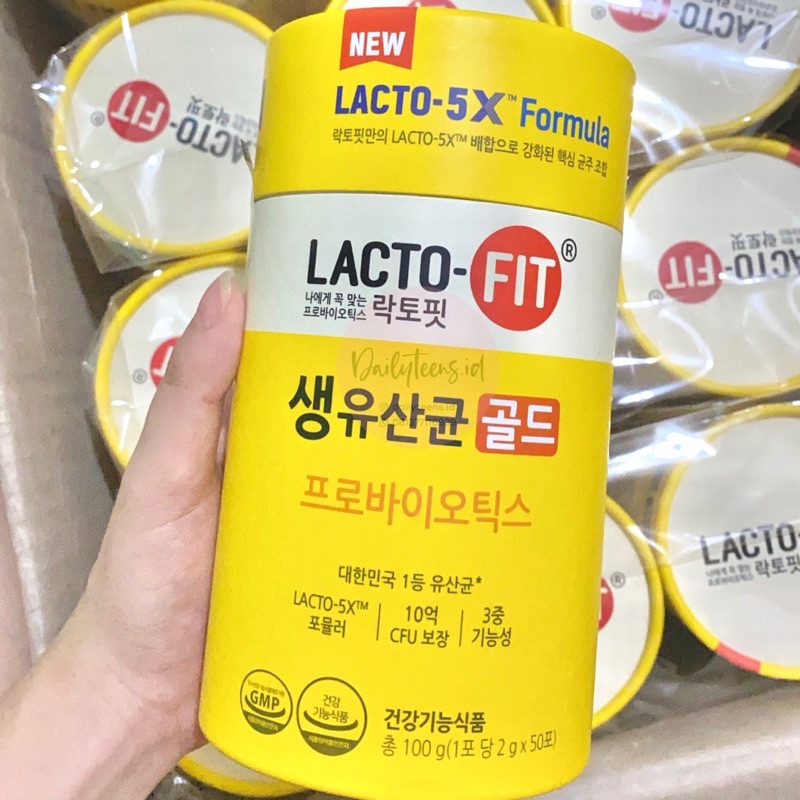 [READY STOCK] LACTOFIT Probiotic Gold isi 50 probiotik probiotics prebiotik synbiotik sistem imun ko