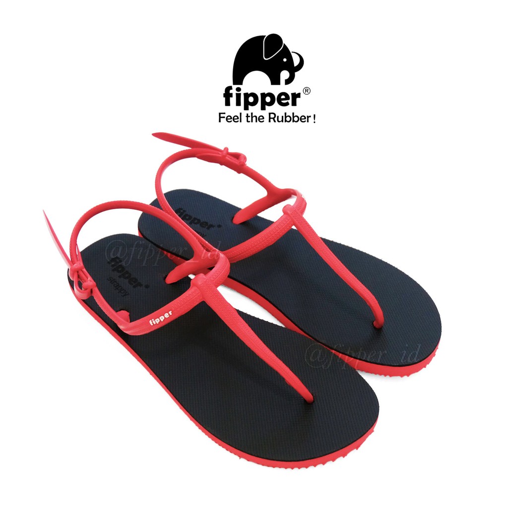 Fipper - Strappy Black / Red
