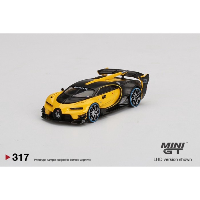 Mini GT 317 Bugatti Vision Gran Turismo Yellow