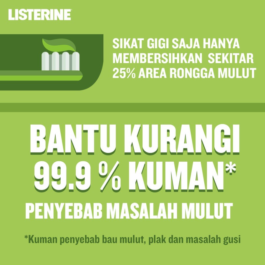 Listerine | Green Tea | Mouthwash | Obat Kumur 250ml