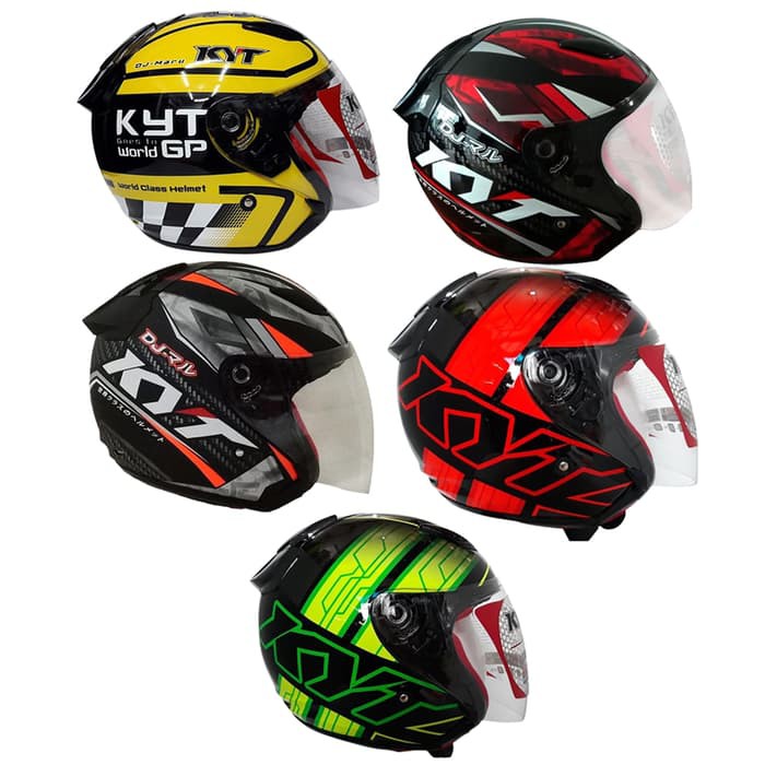 Helm KYT DJ Maru Motif motor gp