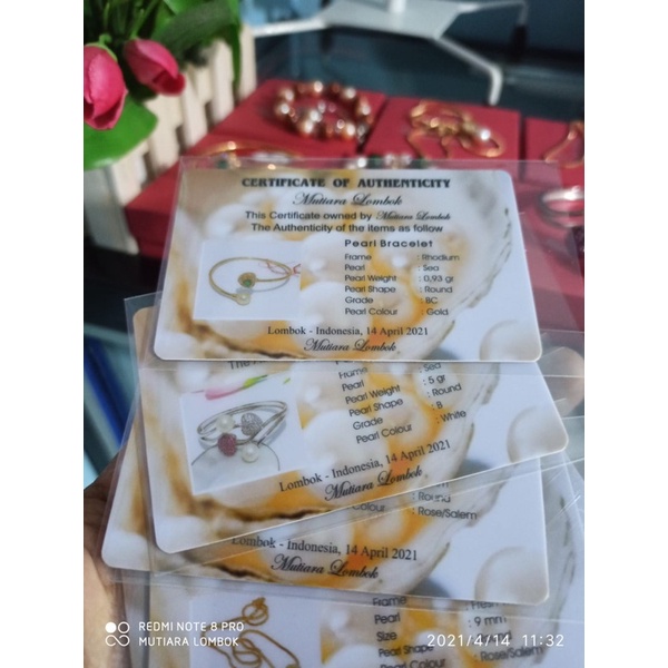 sertifikat mutiara asli lombok