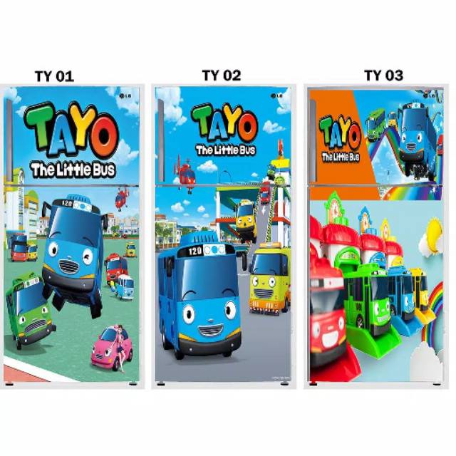 Variasi stiker kulkas 2 pintu terbaru