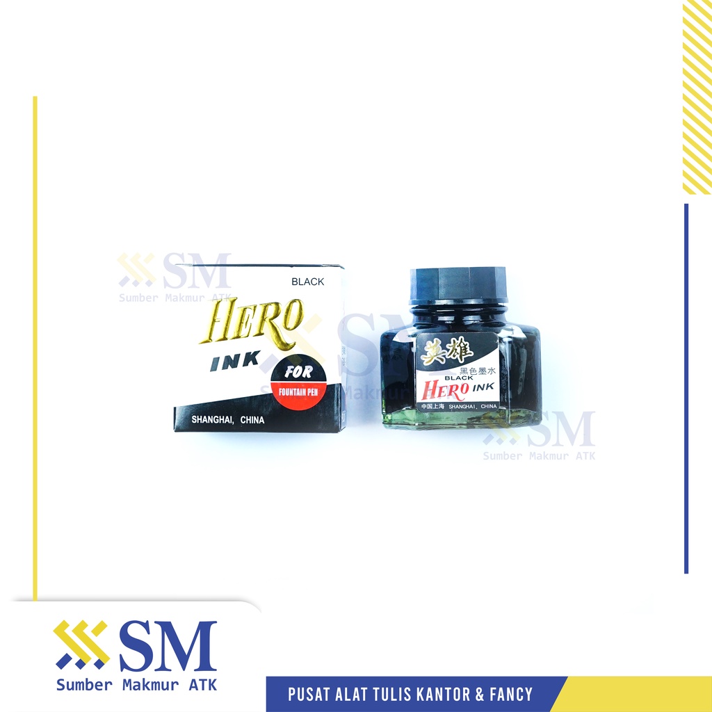 

TINTA HERO HITAM 50 ml (REFILL FOUNTAIN PEN)