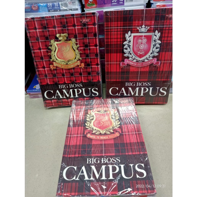 

BUKU TULIS BIG BOSS CAMPUSS (PANJANG) ISI 36 DAN 50 LEMBAR/PACK