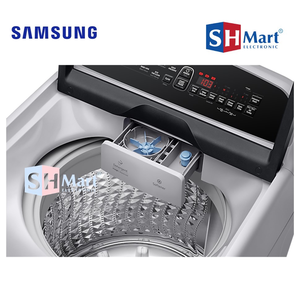 SAMSUNG MESIN CUCI TOP LOADING 9,5 KG WA95T5260BY / WA95T DIGITAL INVERTER WOBBLE TECHNOLOGY(MEDAN )