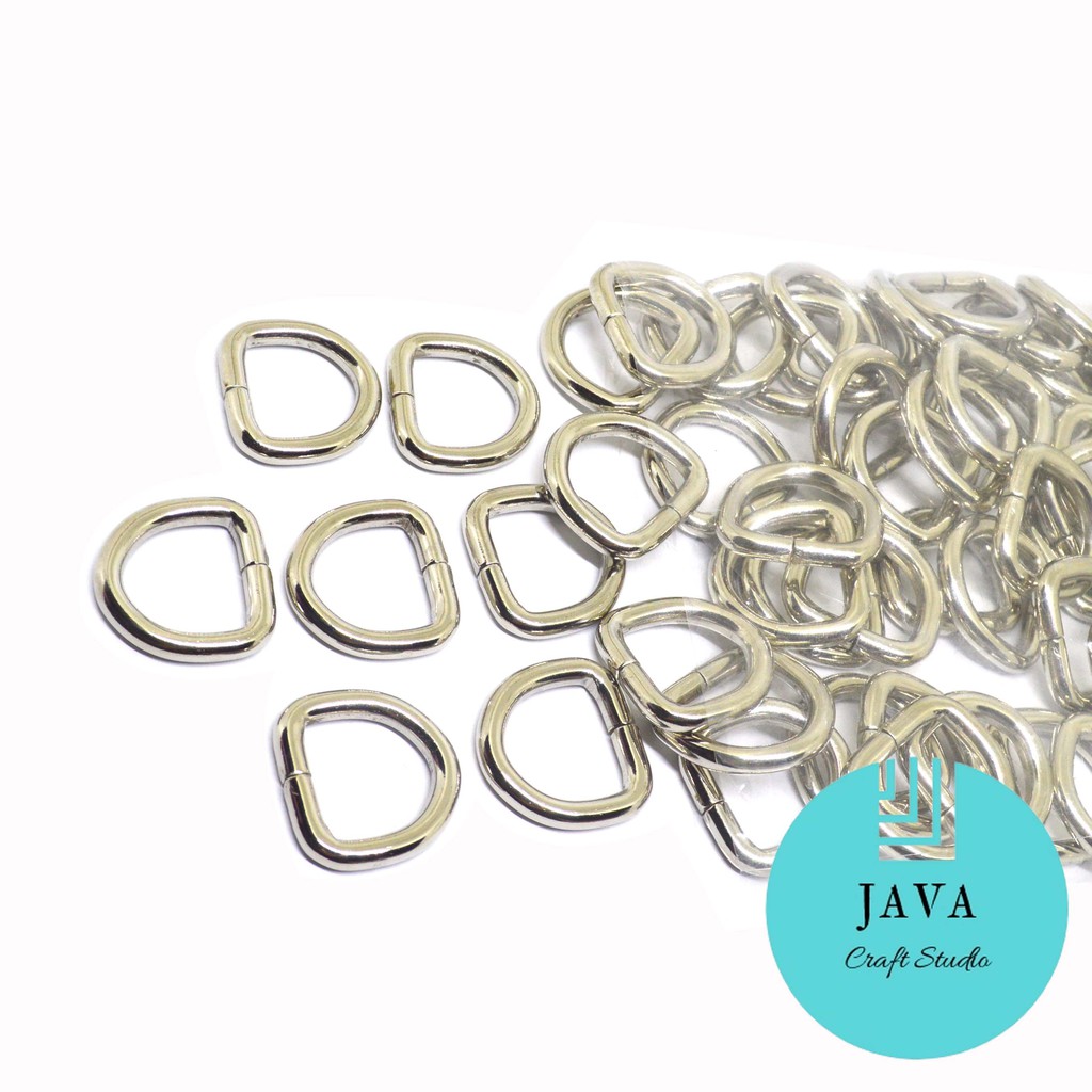 RING D TEBAL AKSESORIS TAS WANITA 1.5 CM NIKEL PER 12 PCS RDT 15 NK