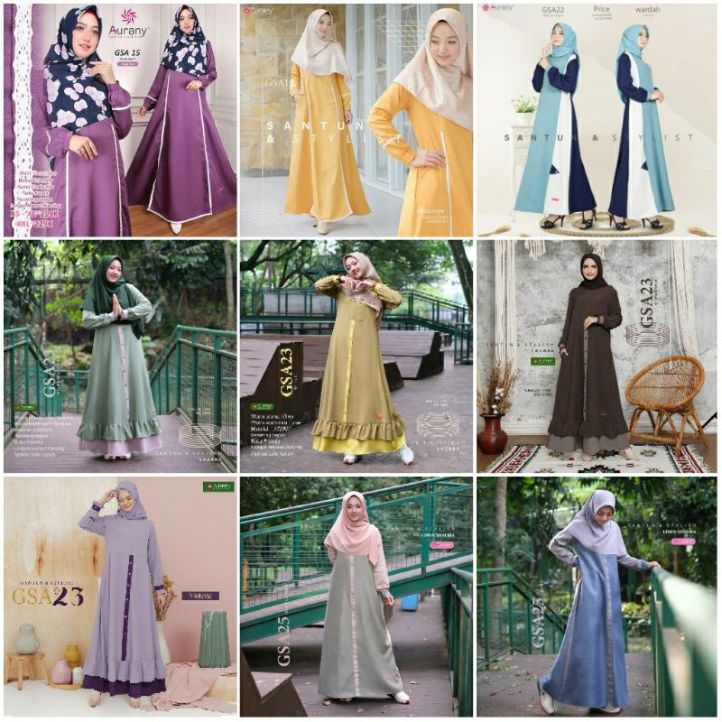 Gamis Aurany GSA 15, GSA 22, GSA 23, GSA 25