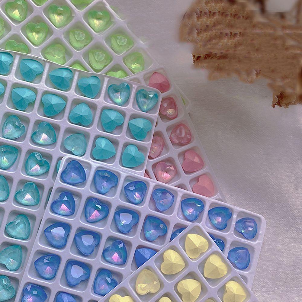 Mxbeauty Nail Art Rhinestones Aurora Warna-Warni Riak Air Wanita Membuat Perhiasan Permata DIY Craft Shiny Crystal Nail Charms