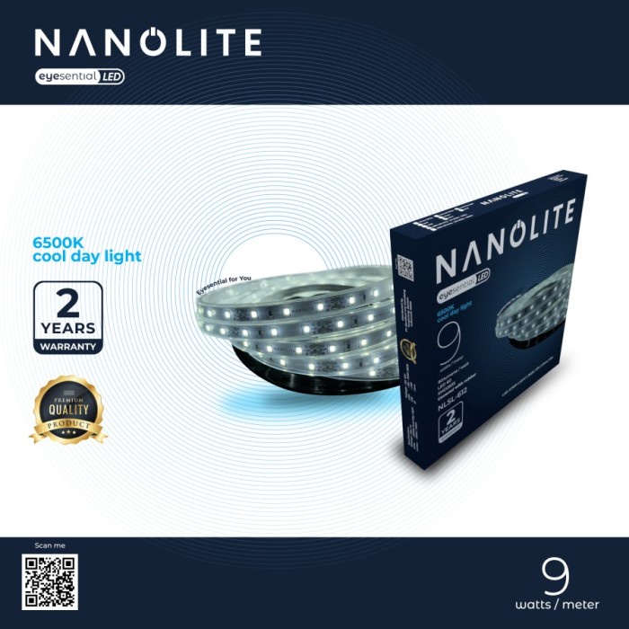 NANOLITE LED STRIP LIGHT 12V 12 Volt OUTDOOR CAHAYA Putih White 6500K