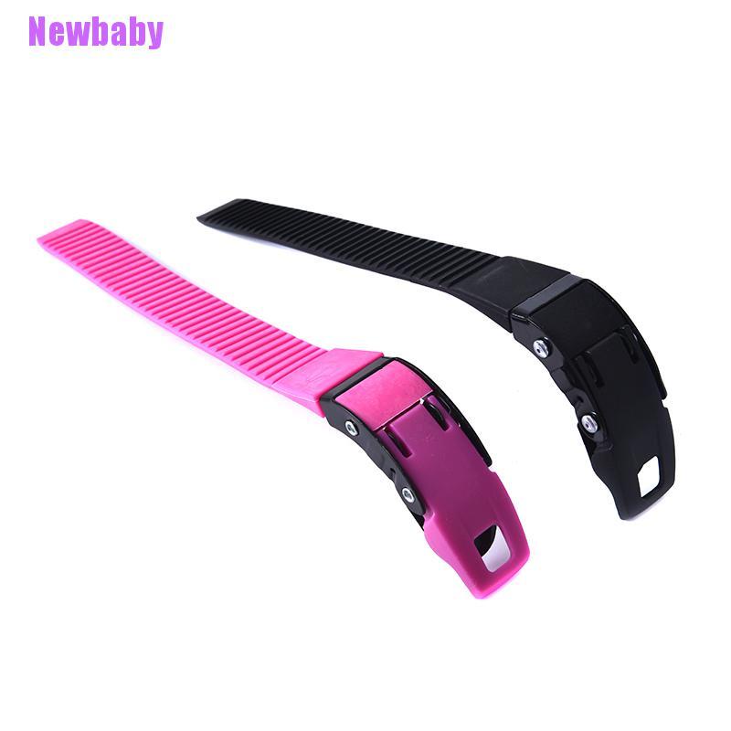 (Newbaby) 1pc Strap Buckle Dengan Sekrup + Mur Untuk Inline Skate