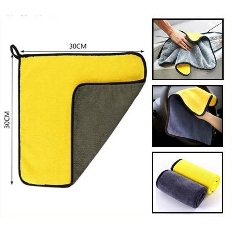 kain lap microfiber 30x40 tebal serbaguna.