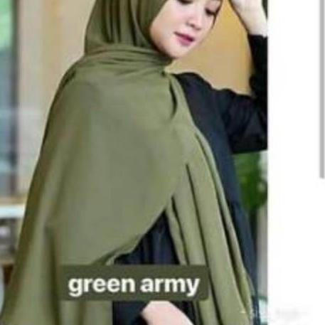 pashmina diamond hijab panjang jilbab segiempat polos panjang - Hitam