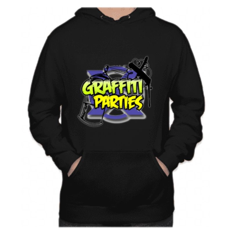 Graffiti Parties / Sweater Hoodie Pria dan Wanita / Sweater Pria / Hoodie Street Art / Sweater Hoodi