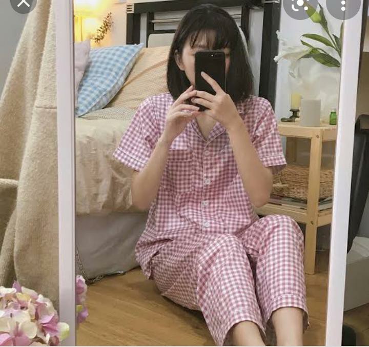 Bahan Kain Sprei Meteran Katun Lokal Cvc Motif Bunga Kecil Tabur Pasangan Ellen + Matching