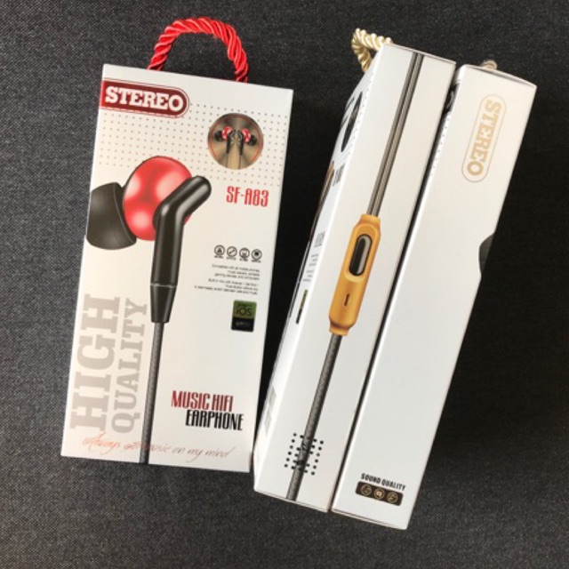 (P) Music Hifi Stereo Earphone Headset Handsfree SF-A83