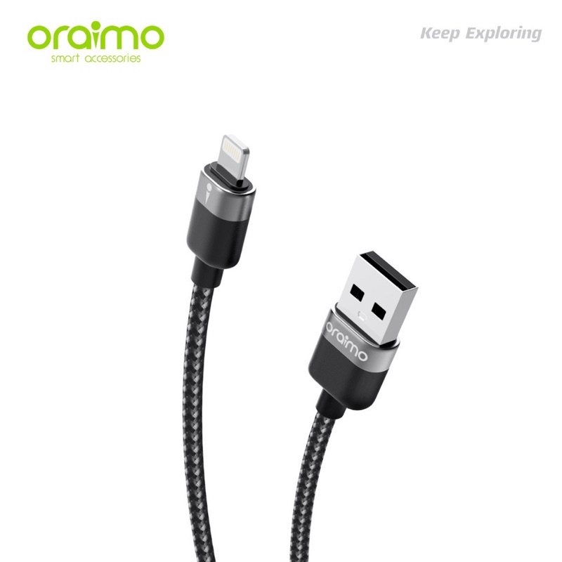 Oraimo OCD-L72 Solidline Kabel Data Iphone Lightning Cable 2A Fast Charging -  Garansi 1 Tahun