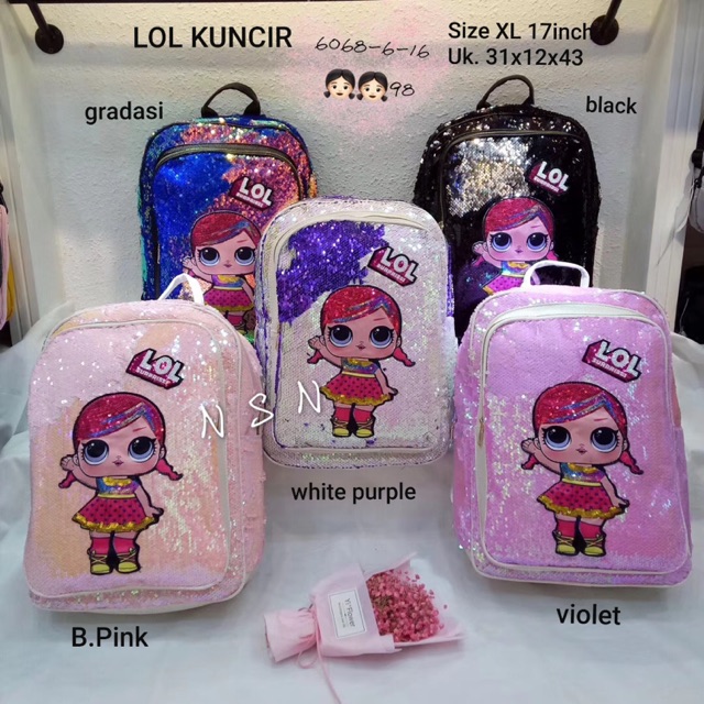 TAS LOL SEQUIN  SIZE XL IMPORT