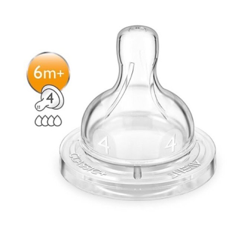 Philips Avent Classic + Feeding Nipple / Teat / Dot Classic+ plus isi 2