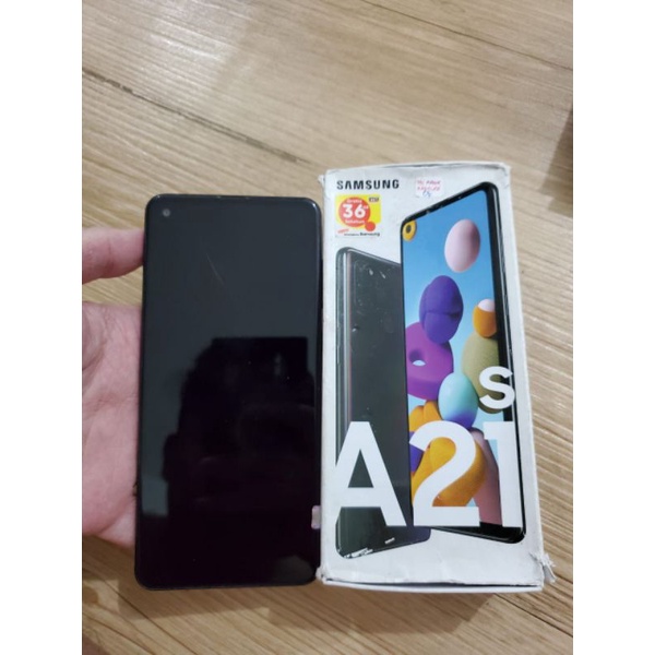 Samsung A21s Ram 3/32GB Ex sein Dual Second Lengkap No minus