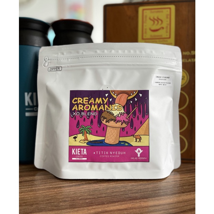 

(BISA COD) Creamy Aromanis XO Blend 100% Arabika LIMITED RELEASE 250gr - Biji, 200Gr