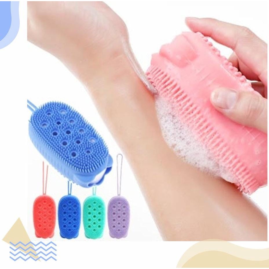 Spons Mandi Bath Sponge Sabun Batang Cair 2 In 1