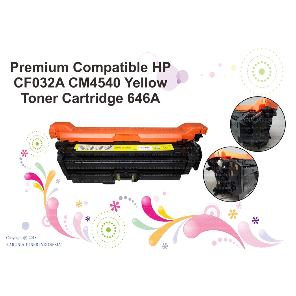 Premium Compatible HP CF031A CF032A CF031A CE264X CM4540 C M Y K Toner Cartridge 646A