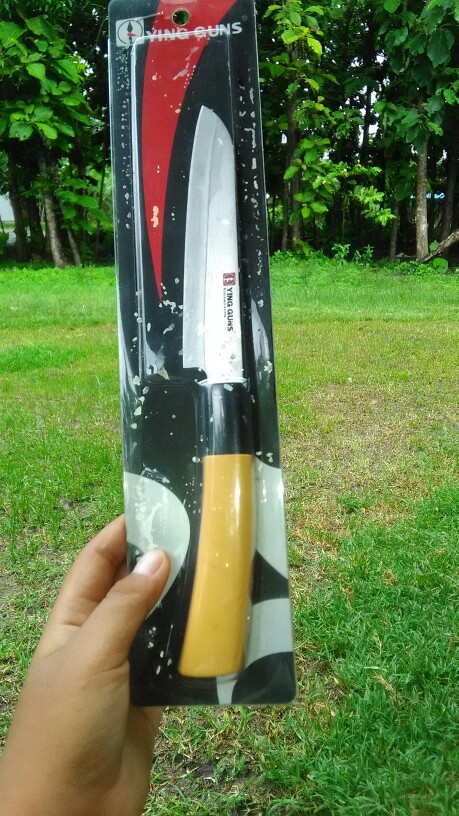 Pisau  Dapur / Daging Ying Guns Stainless Super Tajam / Gagang Motif Kayu / Kitchen Knife