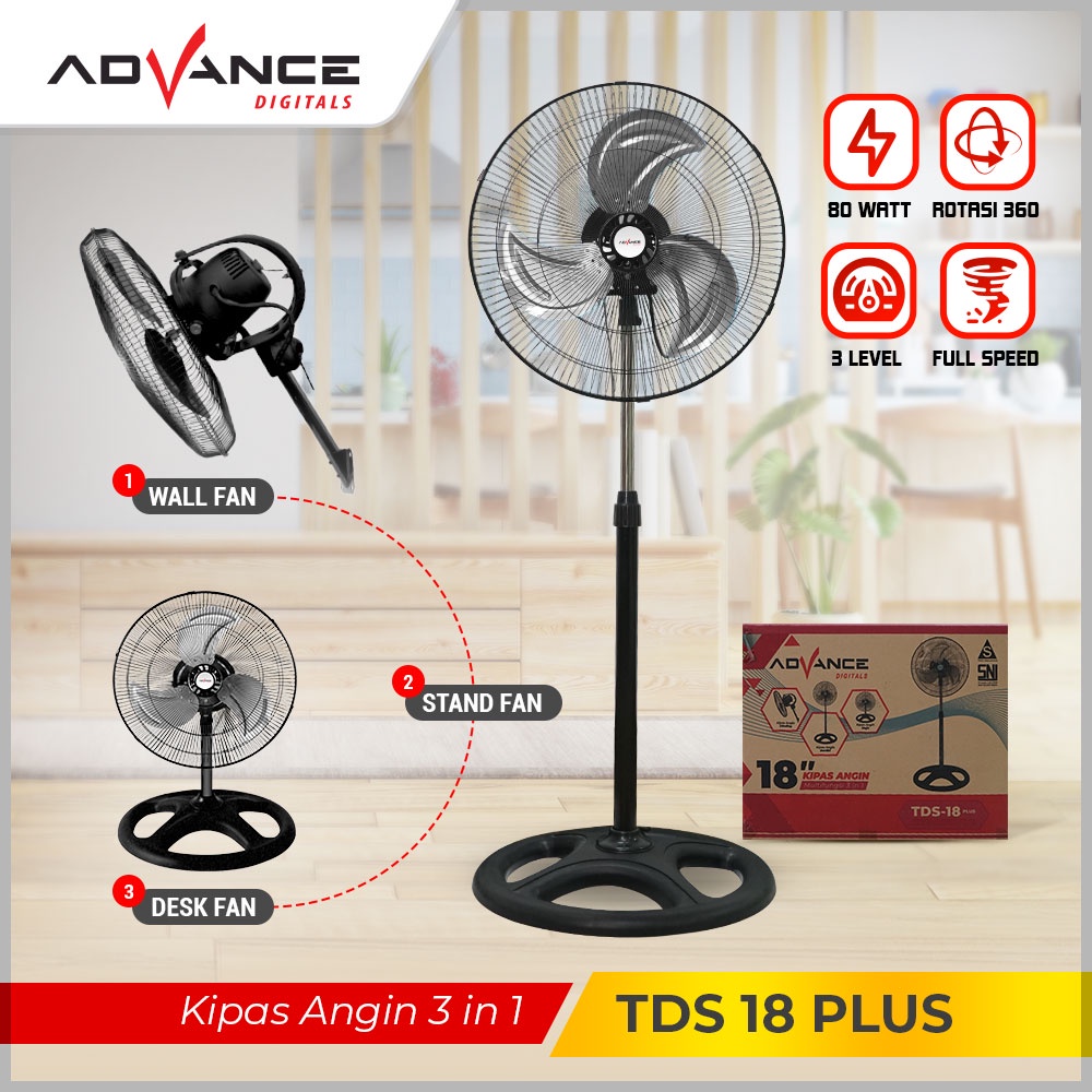 Advance Kipas Angin 3 IN 1 Fan TDS 18 Garansi 1 tahun