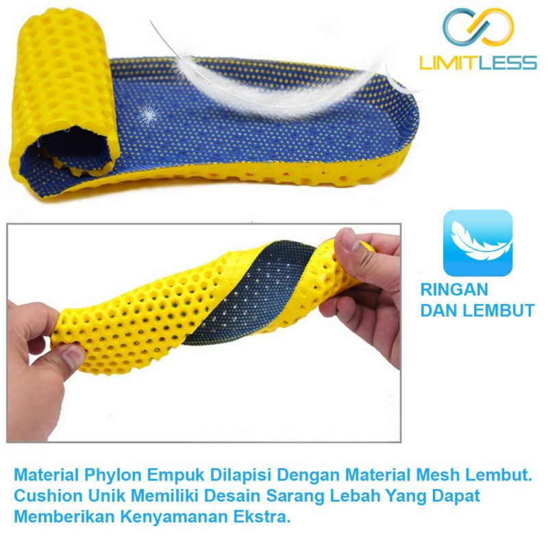 Insole Sepatu EVA Phylon Import Anti Bau Anti Panas Jamur Murah Empuk Nyaman