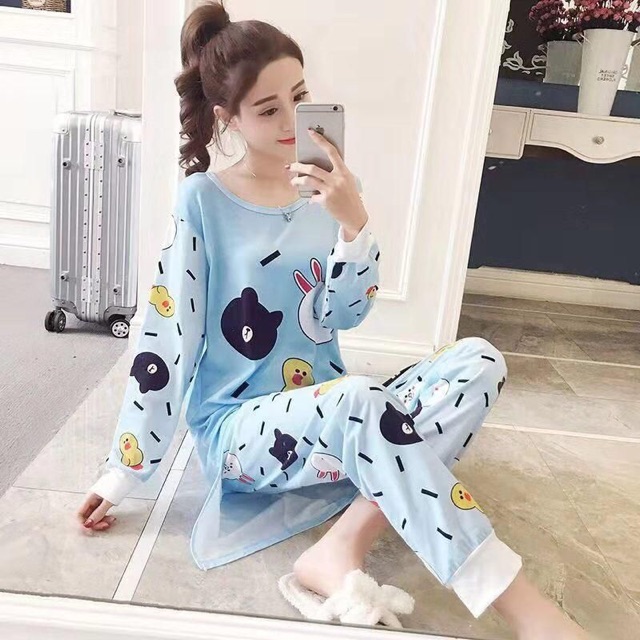 Baju tidur wanita / piyama celana panjang / pajamas tidur pp totoro import