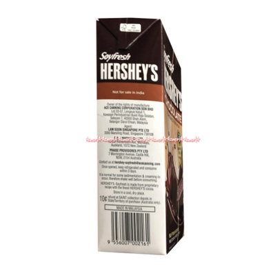 Hershey's Chocolate 946ml Cookies n Creme Mocha Susu Kacang Kedelai Soya Soyfresh UHT 946ML Hersheys Hershey UHT Susu Soya Siap Minum Cokelat Moka Kukis Dan Krim