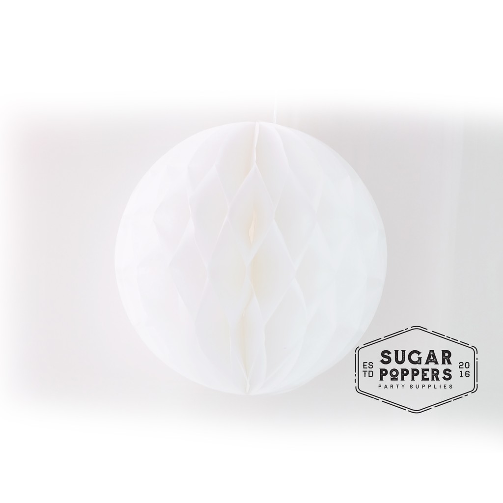 

PERALATAN ULANG TAHUN PAPER HONEYCOMB PUTIH