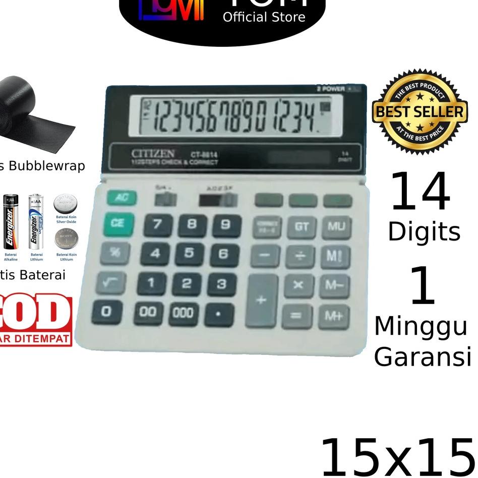 

✢Kirim Langsung CCEZ9 Kalkulator CT 8614 14 Digit - Kalkulator Check / Kakulator Dagang Besar / Calculator CT 8614 69 Terlaku.