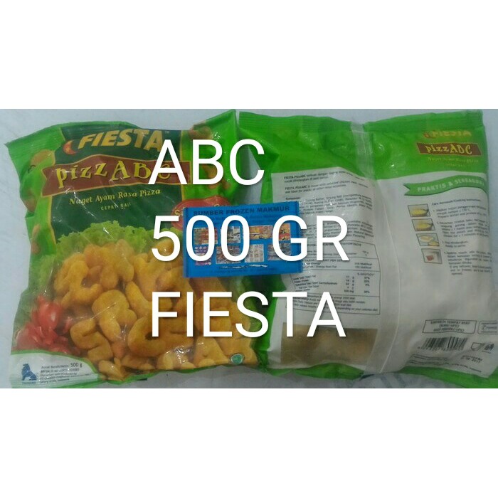

naget abc alphabet 500 gr fiesta