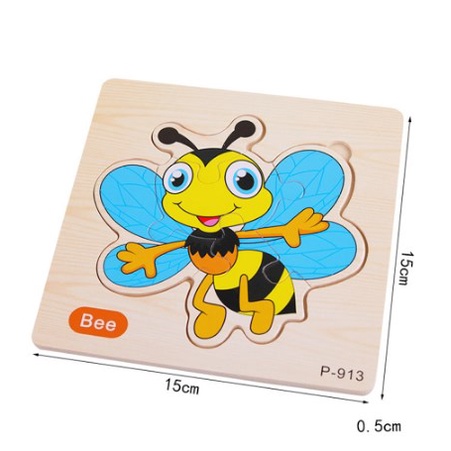 MAINAN PUZZLE KAYU ANAK HEWAN KARTUN/MAINAN EDUKASI ANAK BAYI / WOODEN PUZZLE TOYS | FADHILAH SHOP BJB