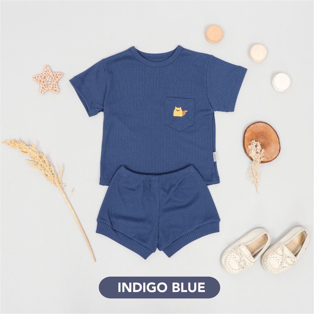 Mooi Niki Rib Set Setelan Anak Unisex - Mooi setelan anak