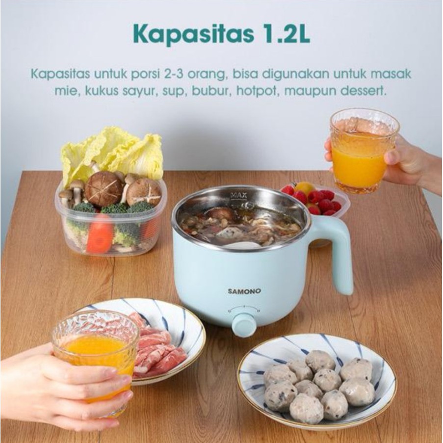 NA -ELECTRIC COOKER 1.2L PANCI KUKUS ELEKTRIK SAMONO 600W DG01