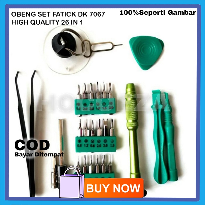 OBENG SET FATICK DK-7067 ALAT PERKAKAS TOOL BOX GADGET RREPAIR TOOL OBENG SET HIGH QUALITY 26 IN 1 VA338