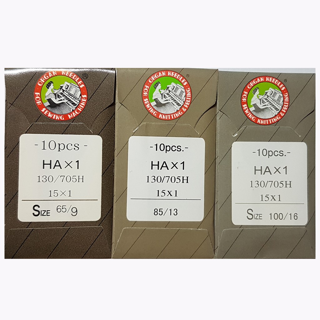 Paket Jarum Organ HAx1 no.#9 #13 #16 - kemasan lama isi 10pcs per bungkus