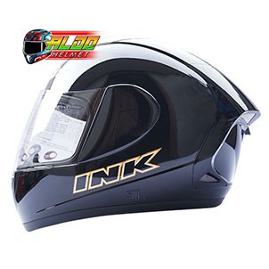 HELM INK CL MAX SOLID BLACK METALIC ORIGINAL JUAL FULL FACE JPX - SIZE M