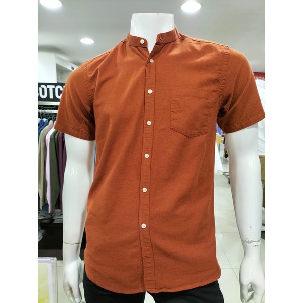 kemeja koko linen Pria brand Scotch (S-XL)