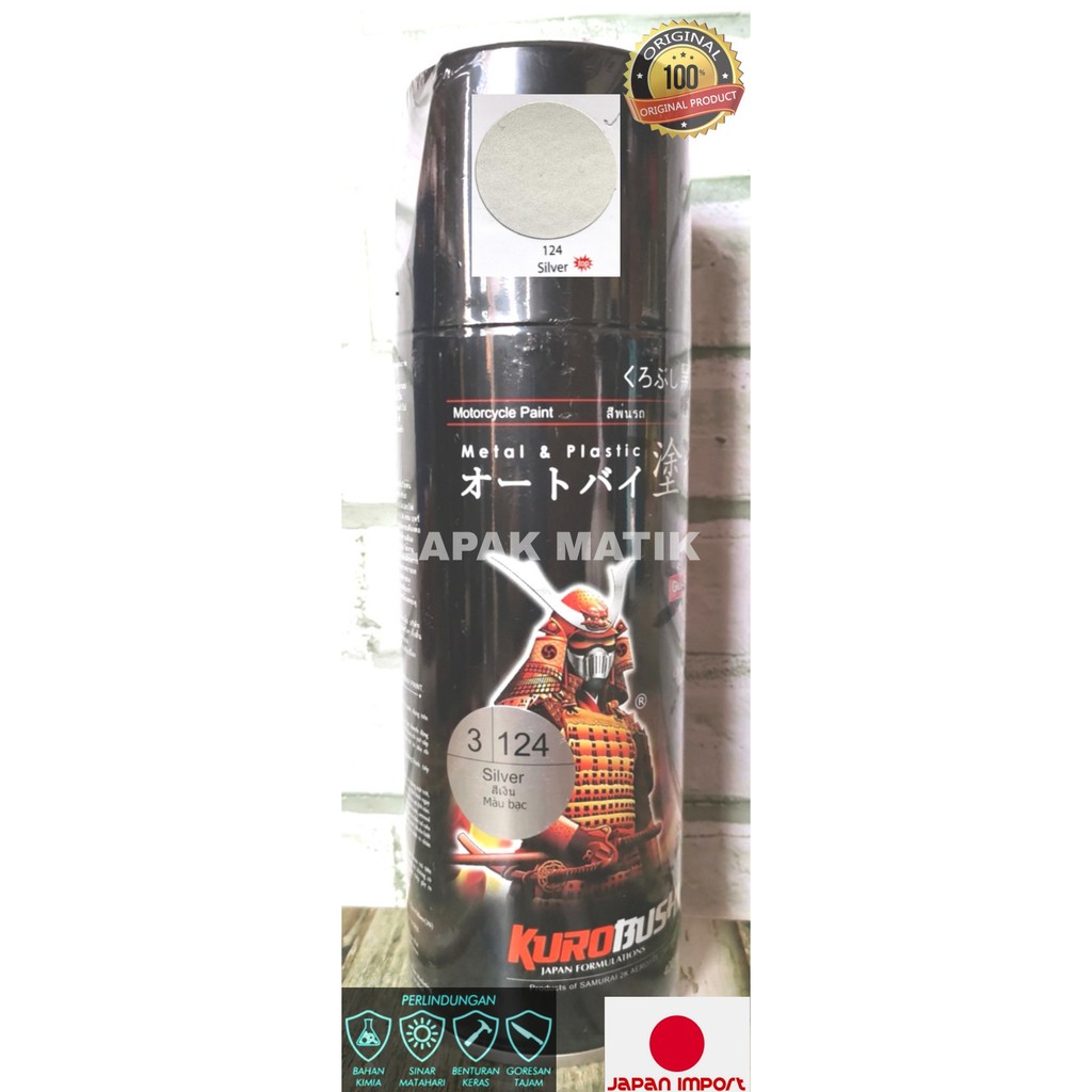 Pilok Samurai Paint Spray Silver 124 400ML