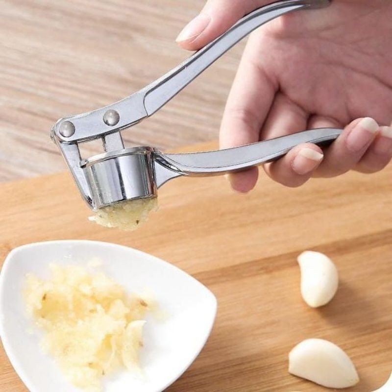 Penghancur Bawang Putih Stainless Steel Garlic Press Onion Crusher