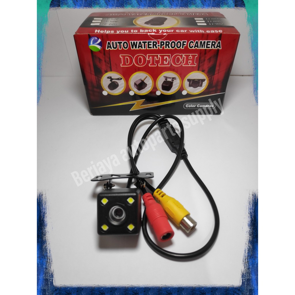 Kamera Mundur Petak LED / Waterproof / Kamera Belakang Mobil Universal REVERSE CAM CCD