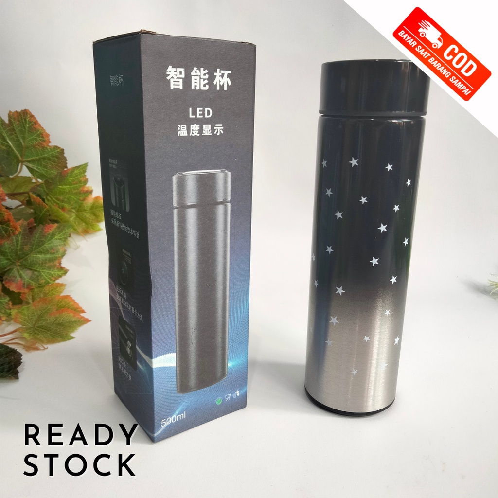 Grosir Termurah TERMOS LED GLOSSY Display 304 stainless Vacum Flask btl 500ML/Tumbler cerdas SUHU