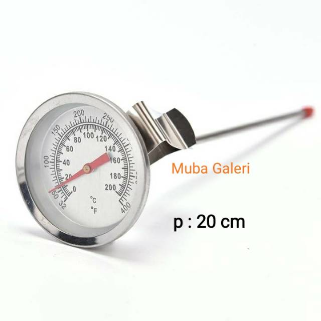 THERMOMETER MASAK MEKANIK UKUR SUHU PANAS MINYAK GORENG THERMOMETER DAPUR