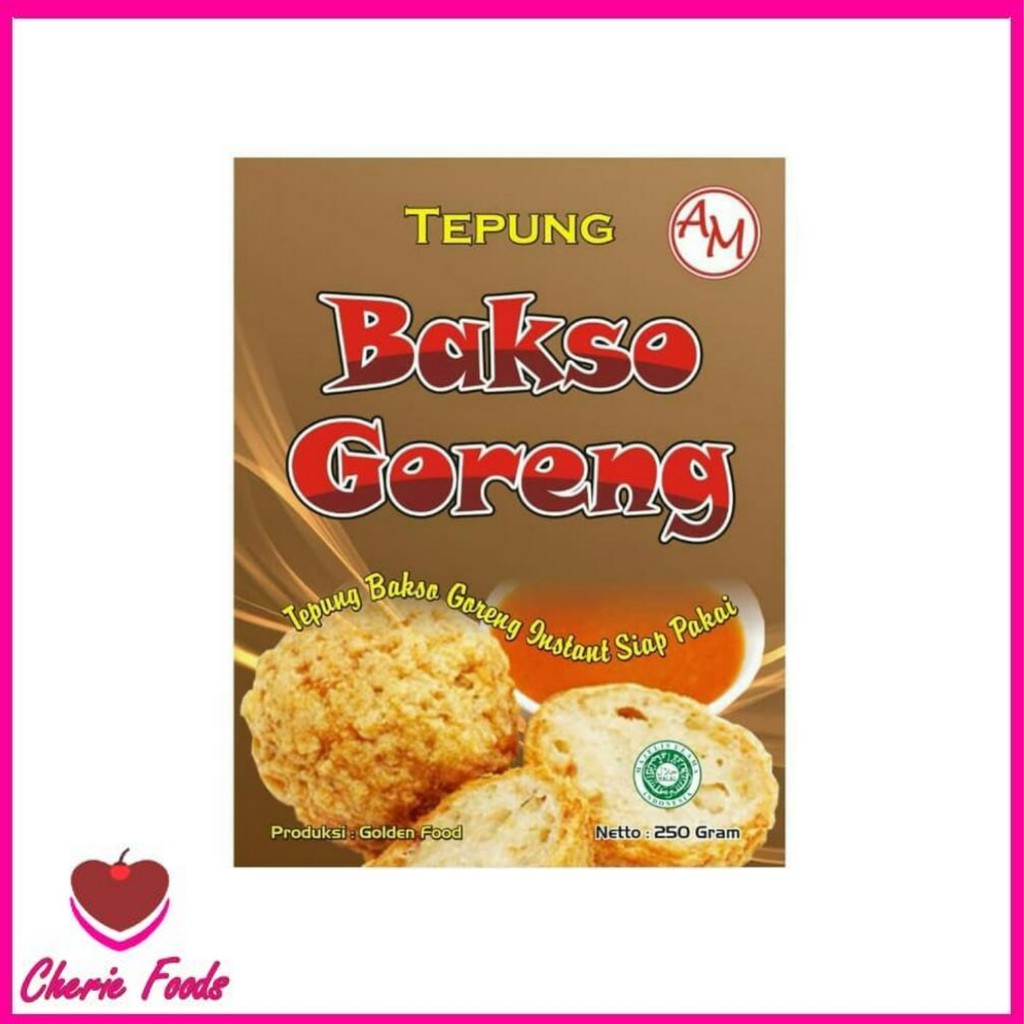 

Tepung Bakso Goreng AM 230gr/Bakso Goreng Tepung Instant/ tepung Instant untuk bakso goreng