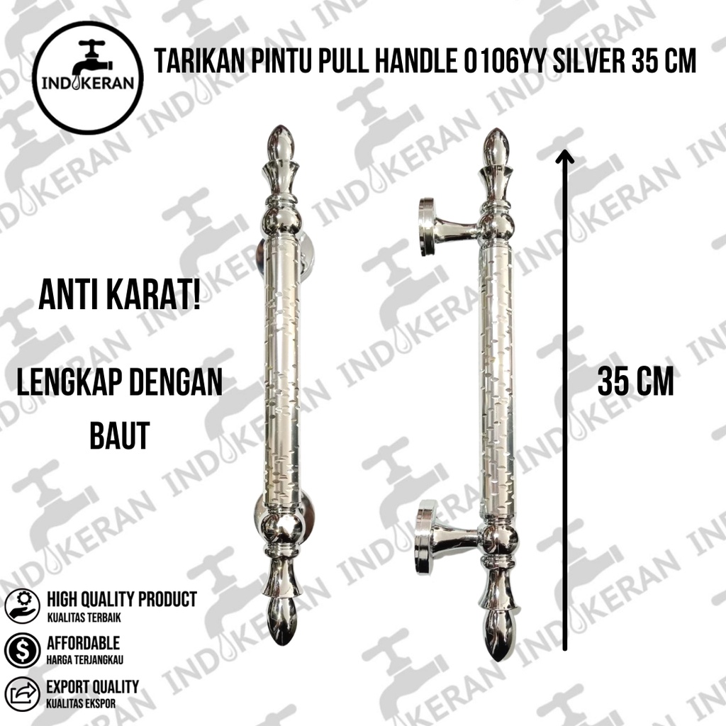 INDOKERAN - Tarikan Pintu Pull Handle 0106YY Silver 35 CM