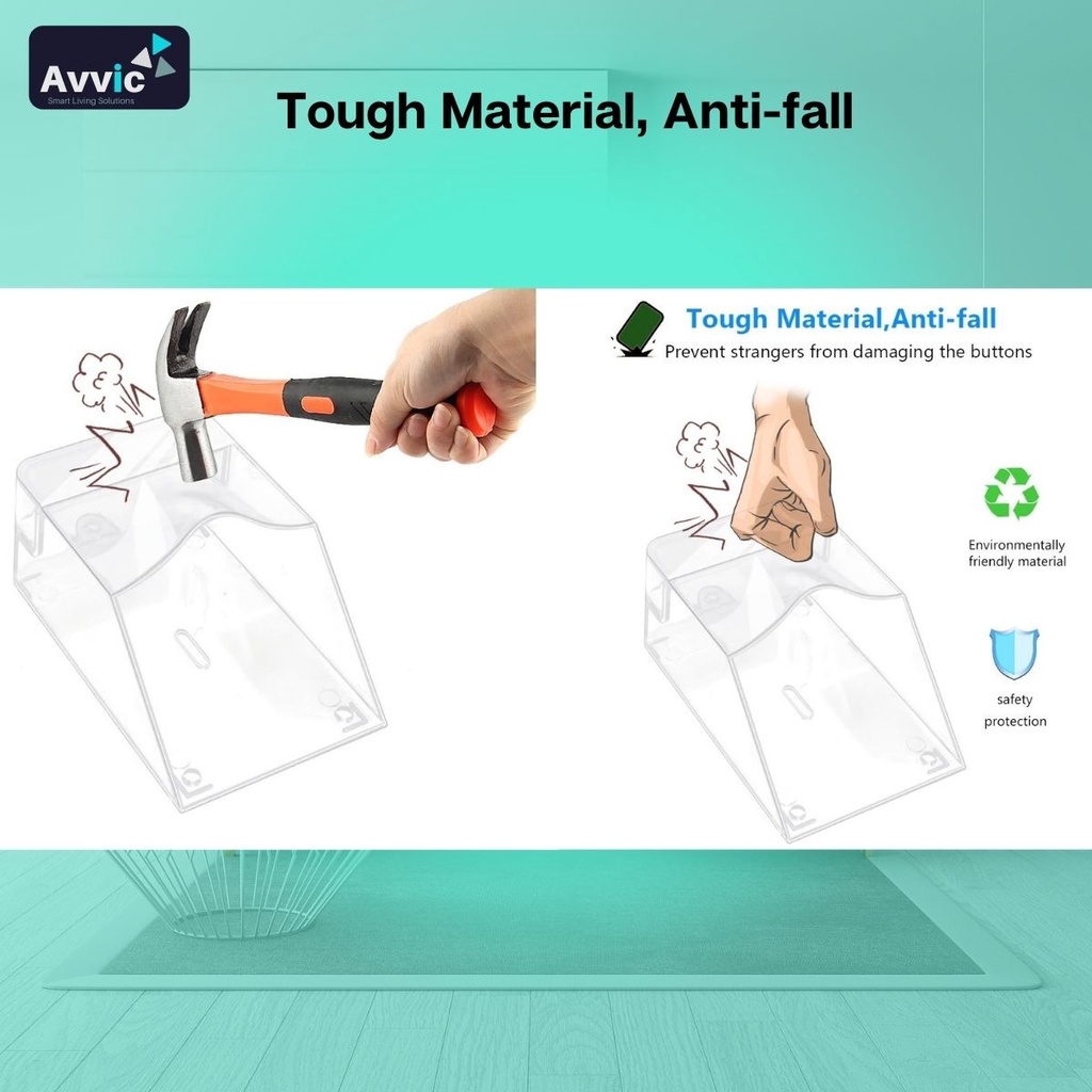 Avvic x Rain Cover Tutup Pelindung Bel Rumah Outdoor Waterproof Cover for Wireless DoorBell Transparan